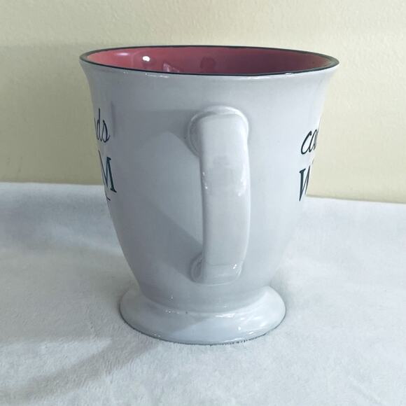 Cold Hands Warm Heart Coffee Mug Cup Tea Pedestal Coffee Cup Cocoa - Picture 3 of 8